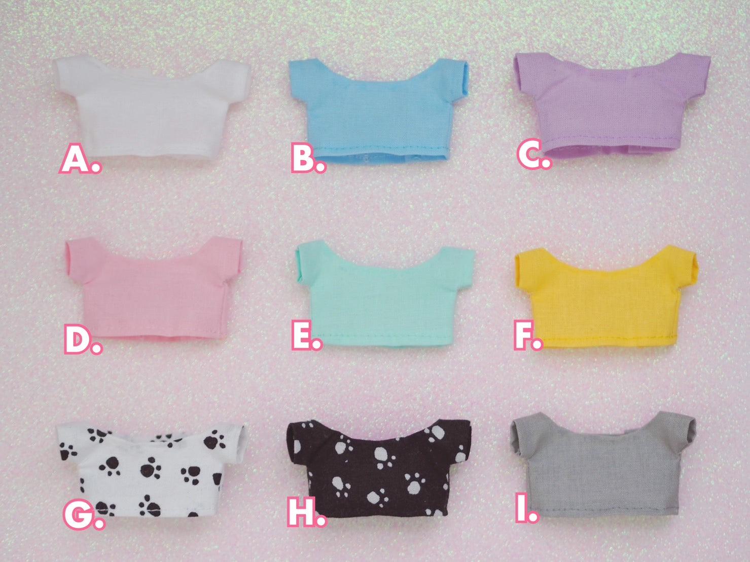 Shirts for 11 cm Nui Plush (Chibigurumi) - Moko's Boutique