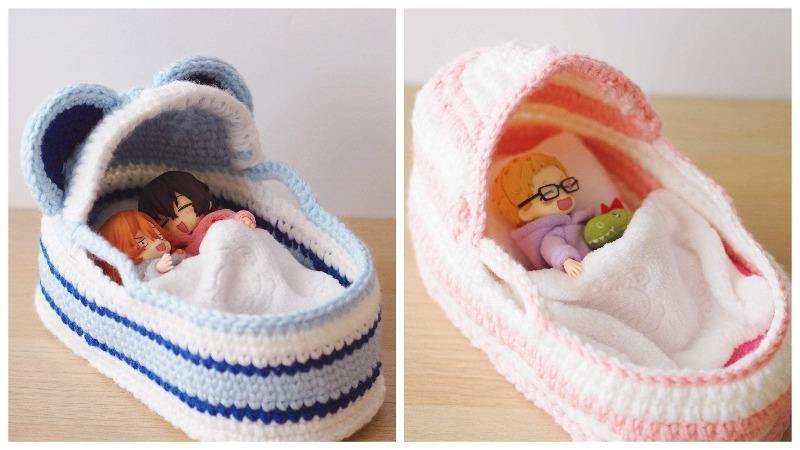 Sleeping Basket for Nendoroid Doll, Obitsu 11, and dolls - Moko's Boutique