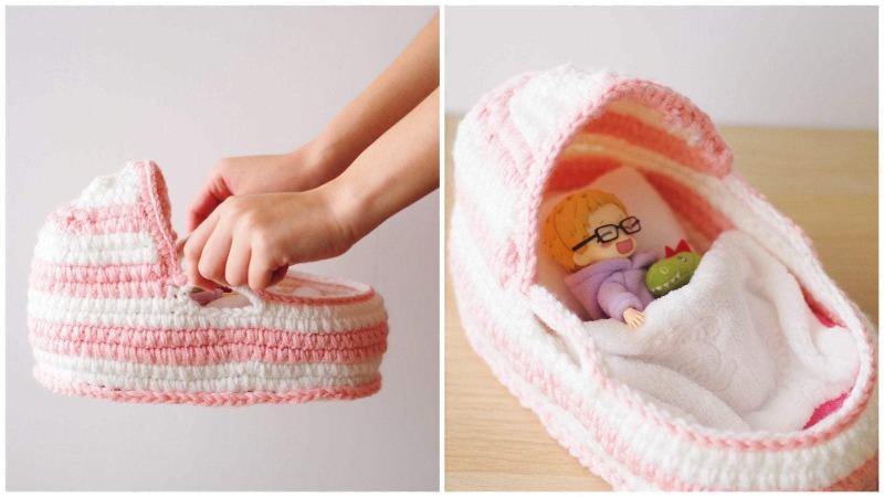 Sleeping Basket for Nendoroid Doll, Obitsu 11, and dolls - Moko's Boutique