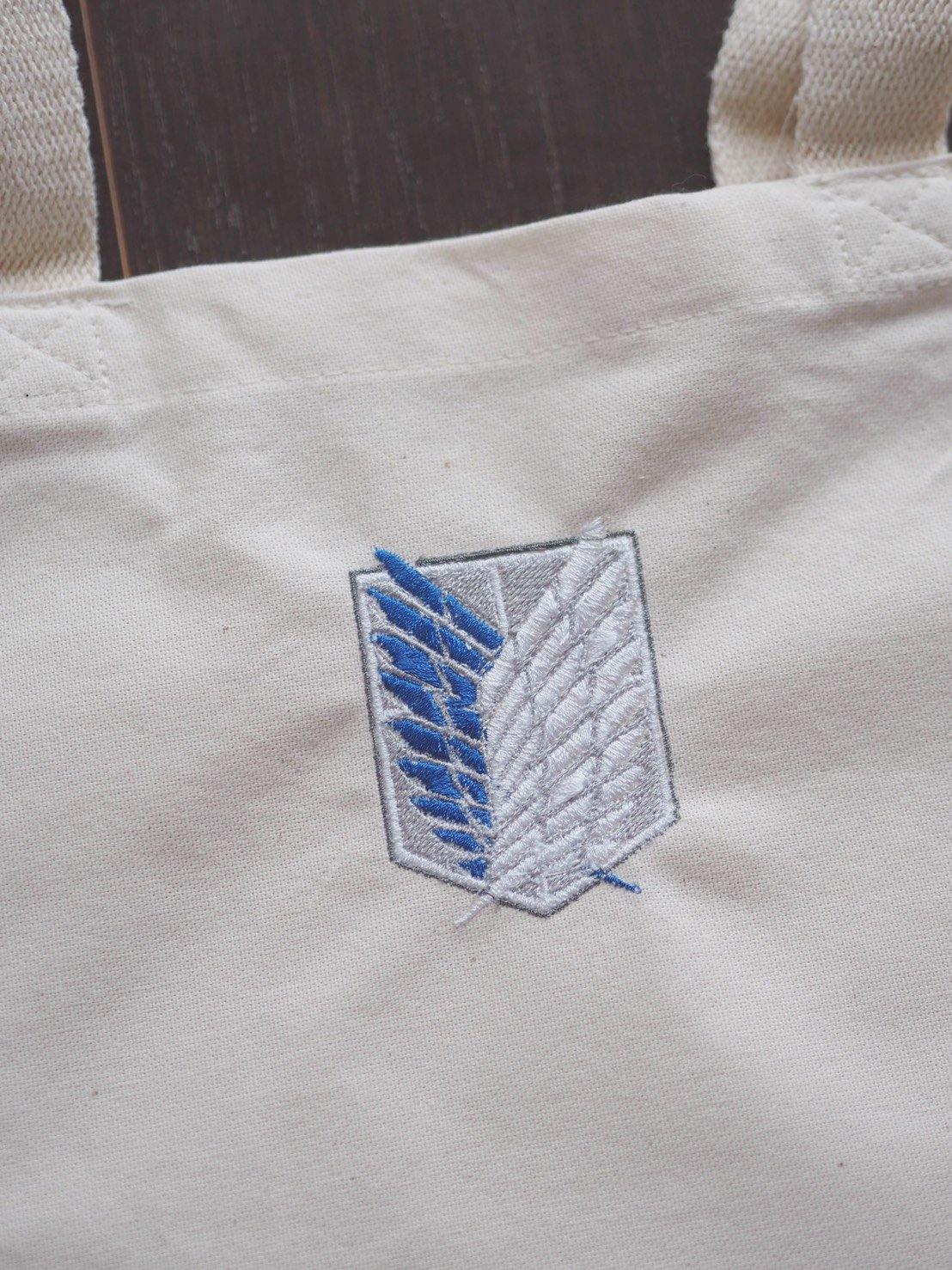 Attack on Titan Scout Regiment Embroidery Totes Bags - Moko's Boutique