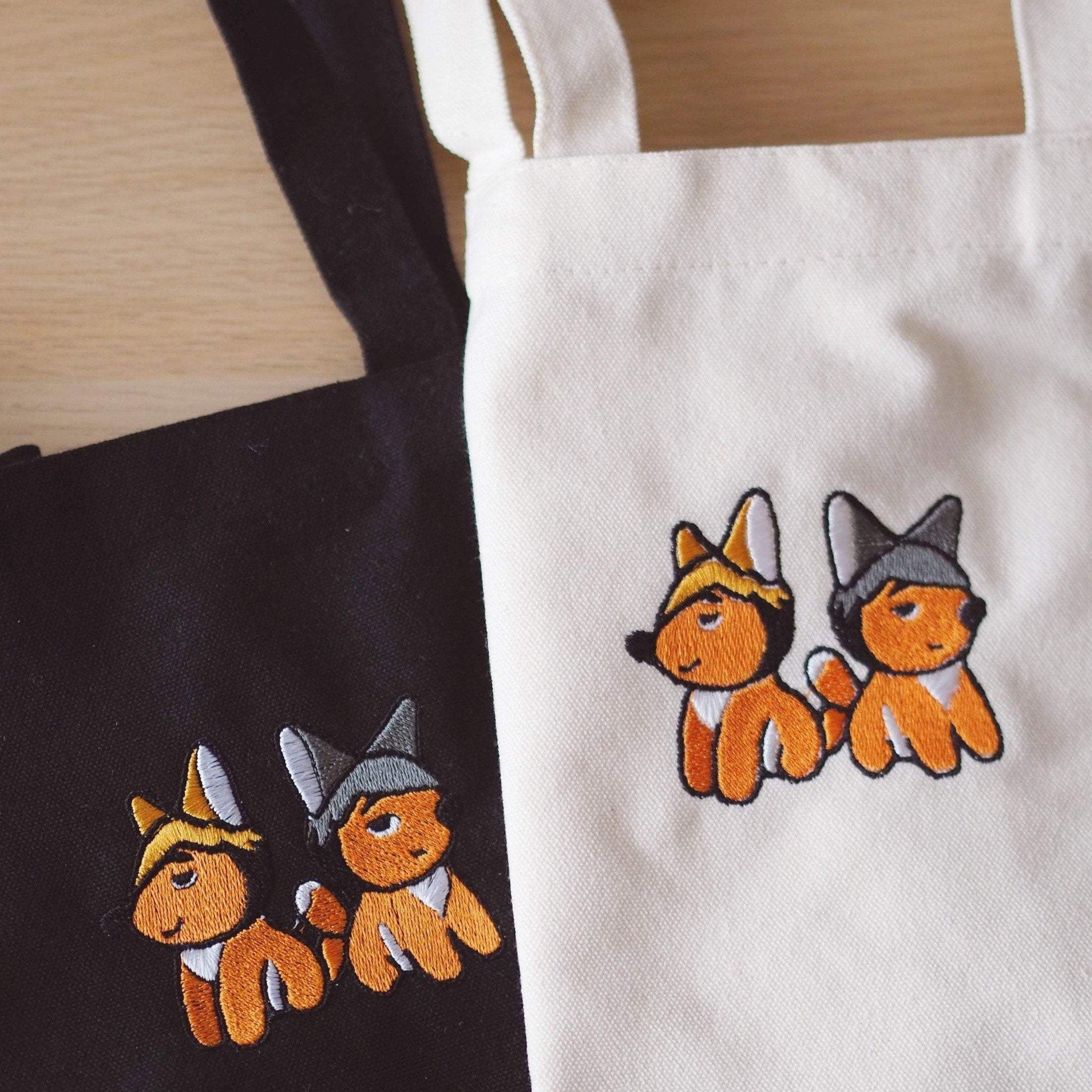 Haikyuu!! Anime Embroidery Totes Bags - Moko's Boutique