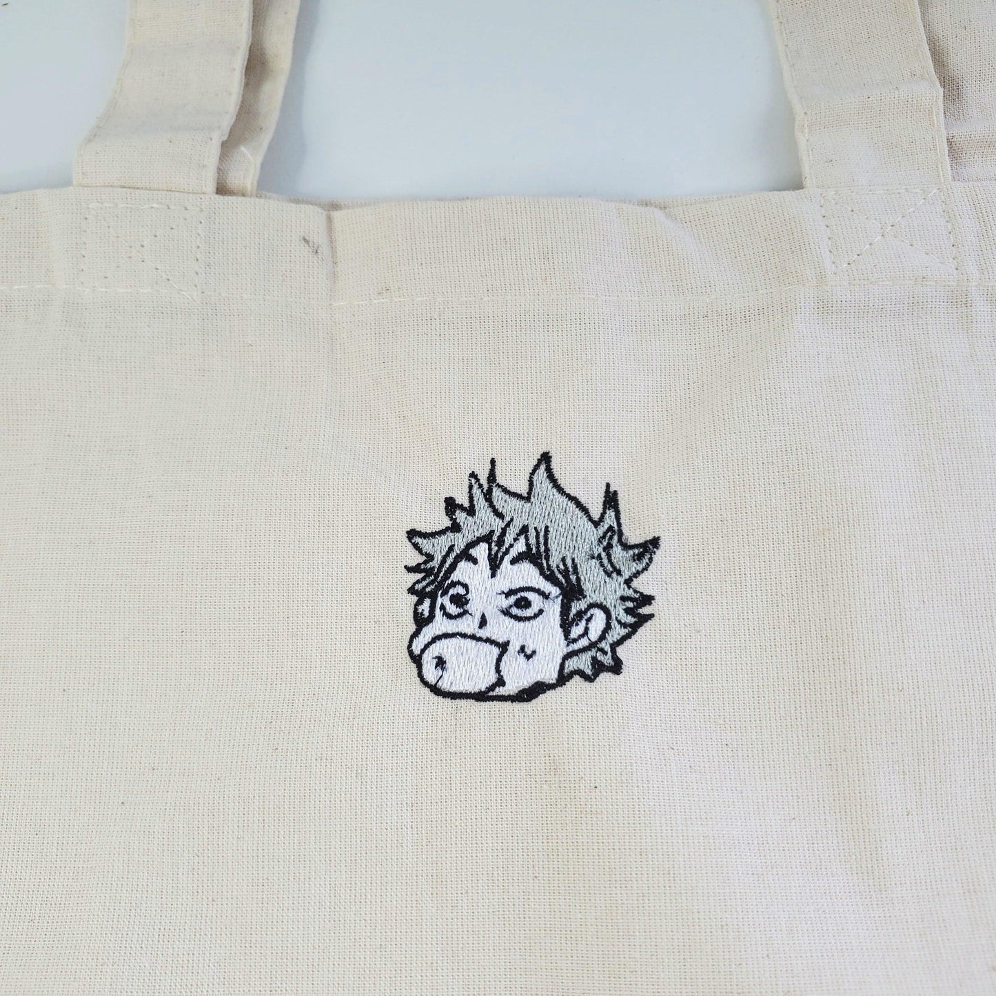 Haikyuu Character Heads Embroidery Totes Bags - Moko's Boutique
