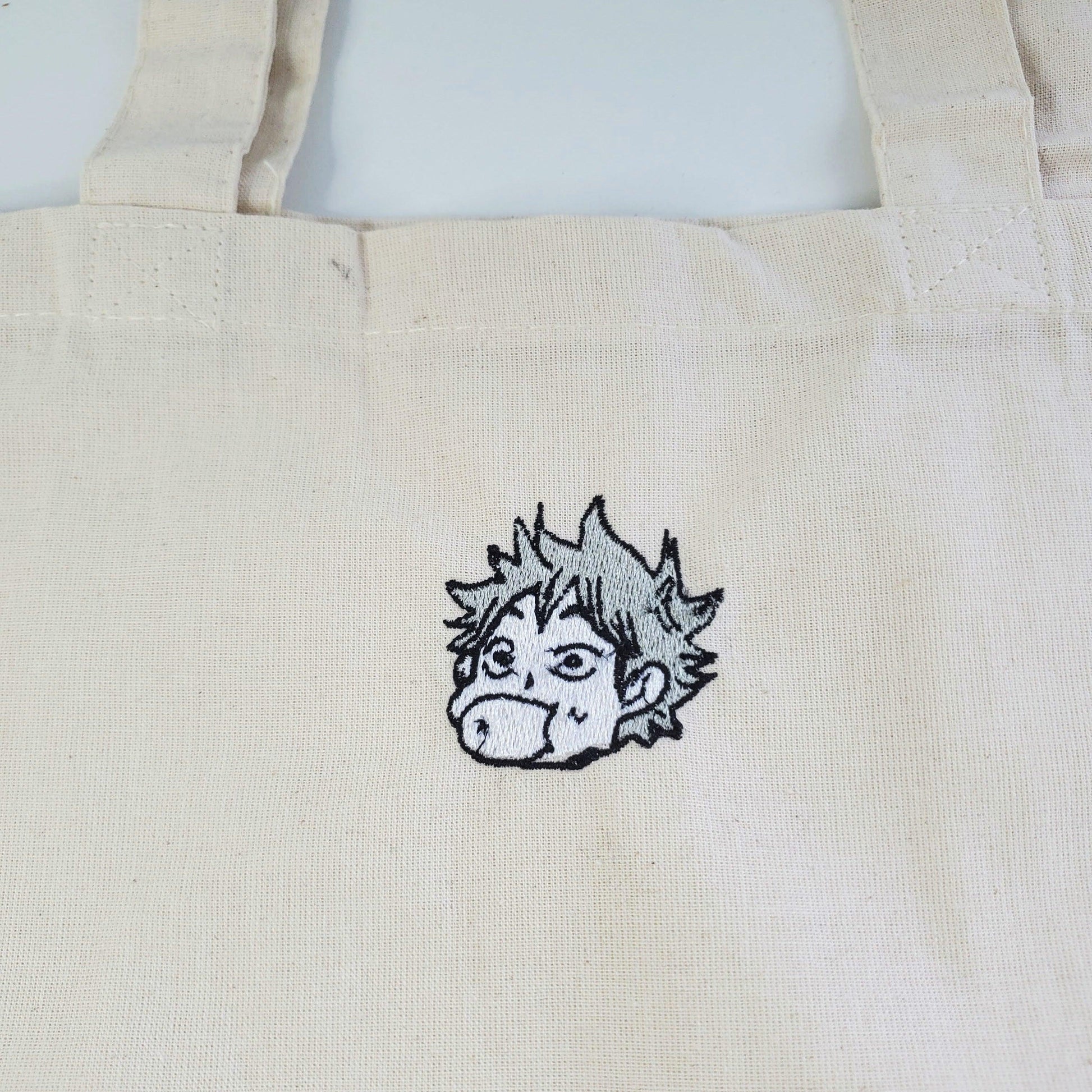 Haikyuu Character Heads Embroidery Totes Bags - Moko's Boutique