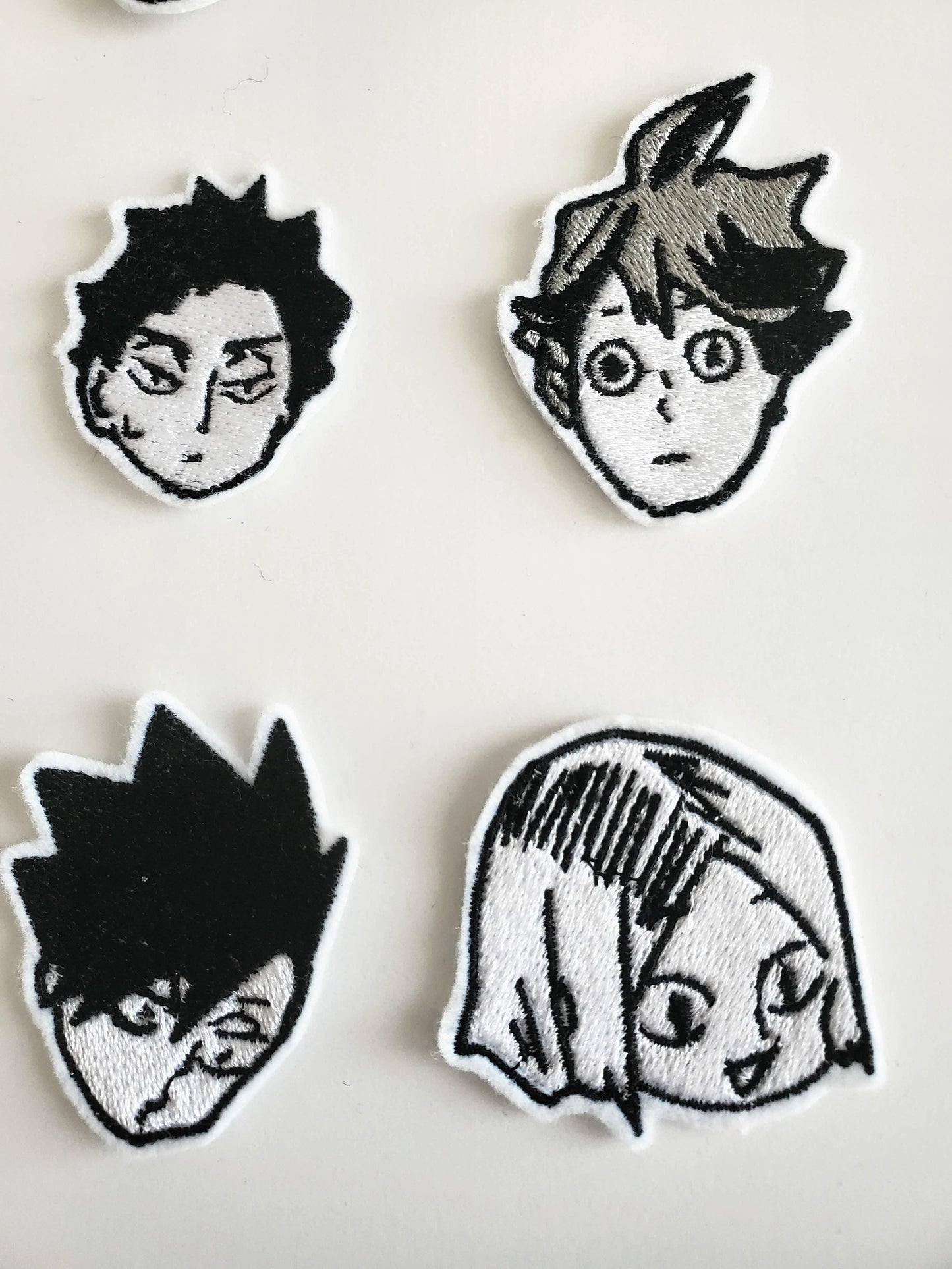 Haikyuu Character Heads Iron On Pins & Patches - Moko's Boutique