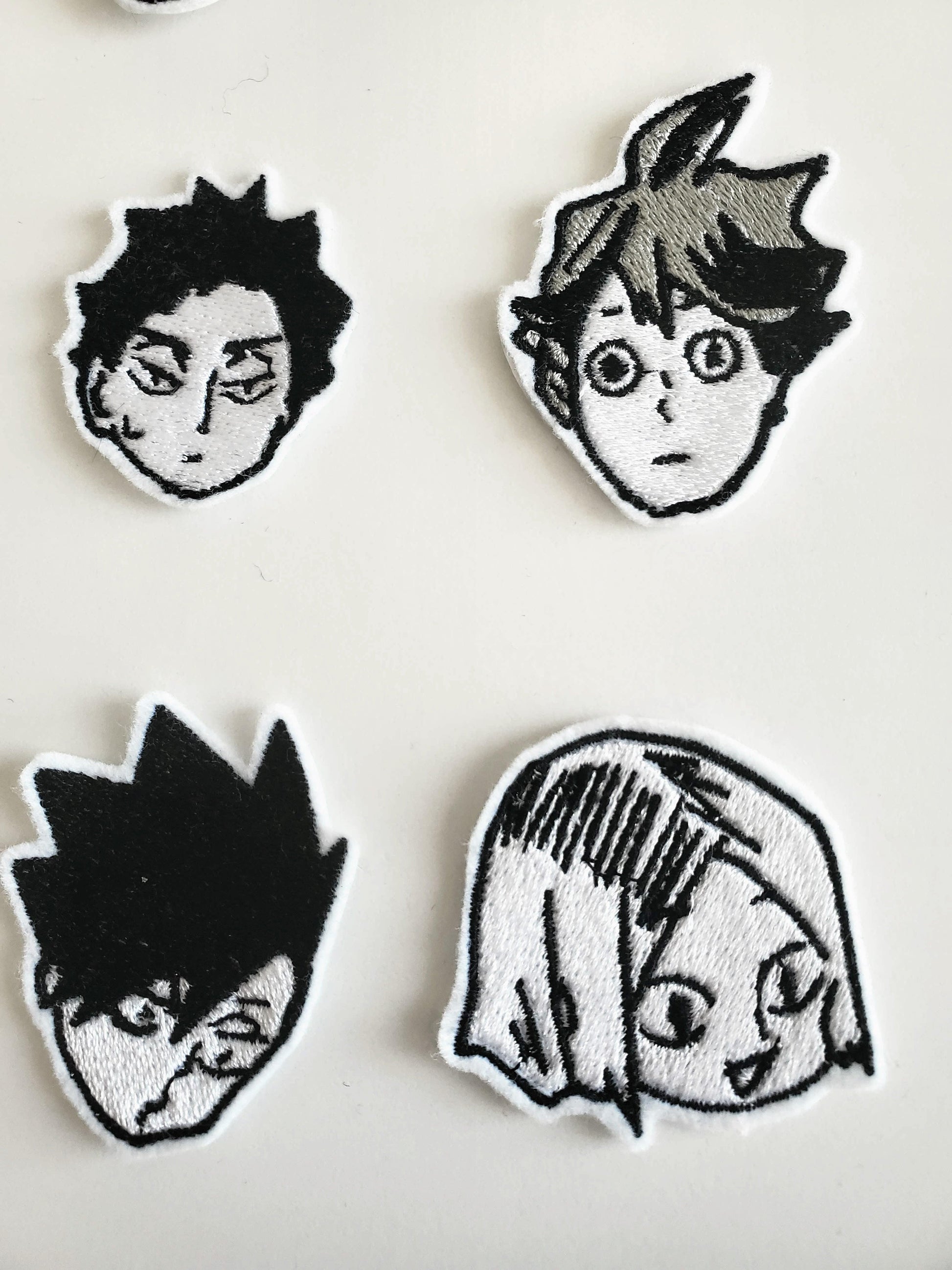 Haikyuu Character Heads Iron On Pins & Patches - Moko's Boutique