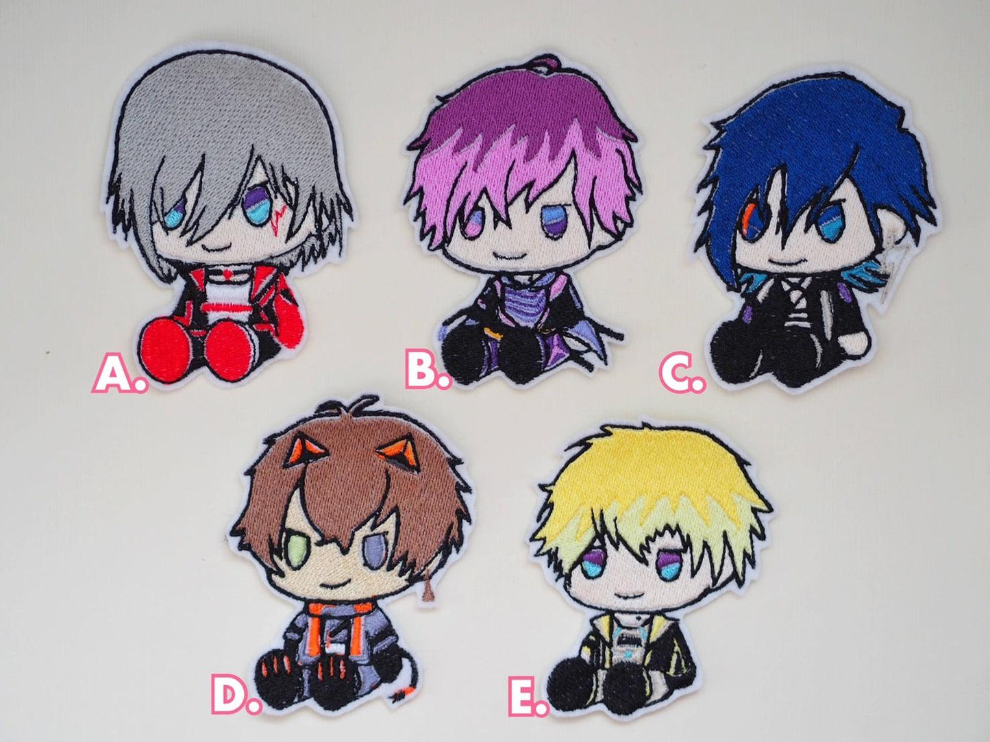 Vtuber Nijisanji Noctyx Embroidery Patch - Moko's Boutique