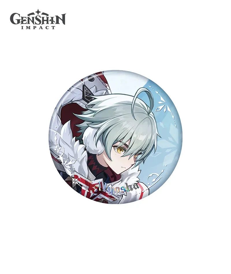 Genshin Impact Snezhnaya Everwinter Without Mercy Can Badge Keychain Preorder