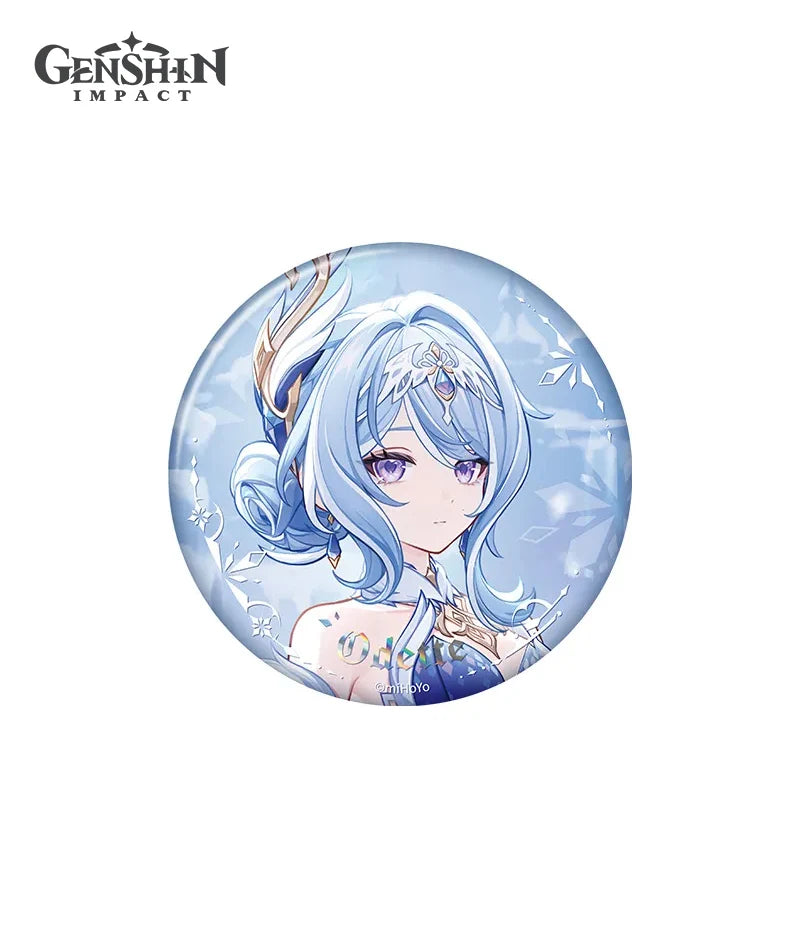 Genshin Impact Snezhnaya Everwinter Without Mercy Can Badge Keychain Preorder