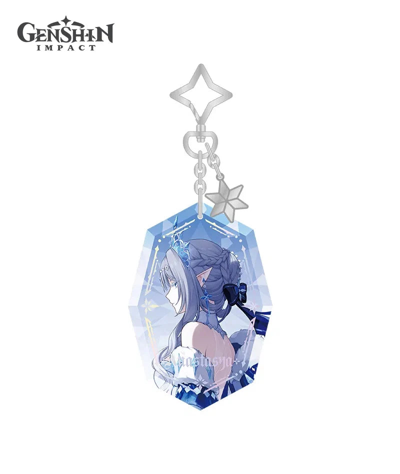 Genshin Impact Snezhnaya Everwinter Without Mercy Can Badge Keychain Preorder