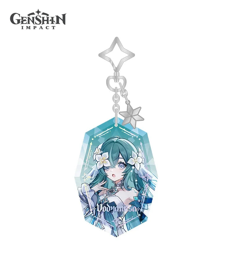 Genshin Impact Snezhnaya Everwinter Without Mercy Can Badge Keychain Preorder