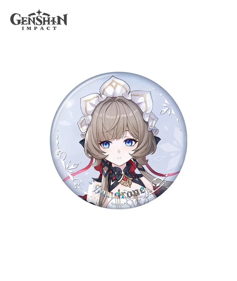 Genshin Impact Snezhnaya Everwinter Without Mercy Can Badge Keychain Preorder