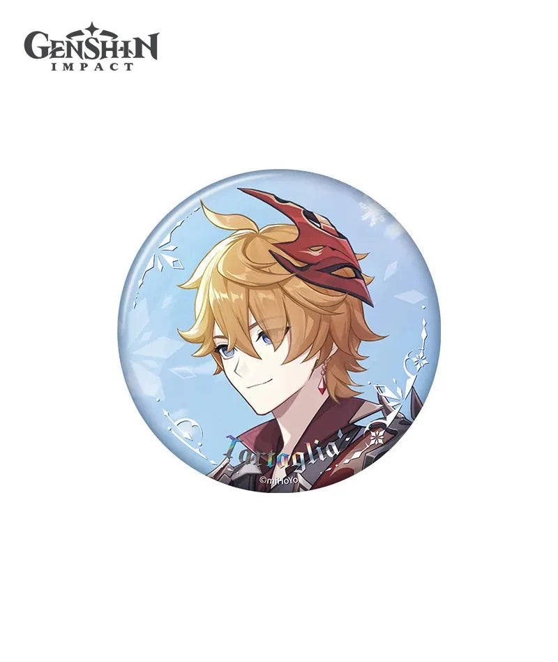 Genshin Impact Snezhnaya Everwinter Without Mercy Can Badge Keychain Preorder
