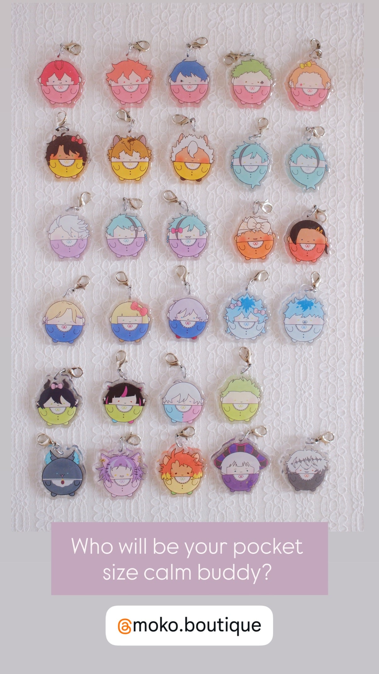 Twst Fan Art Calm Buddy Keychains