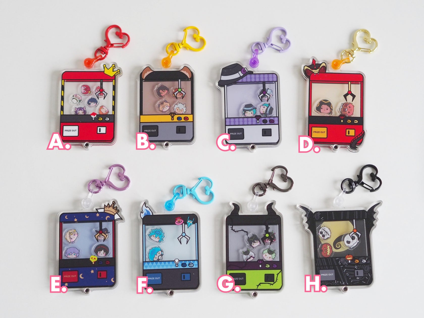 Twst Fan Art Shaker Keychains – Moko's Boutique