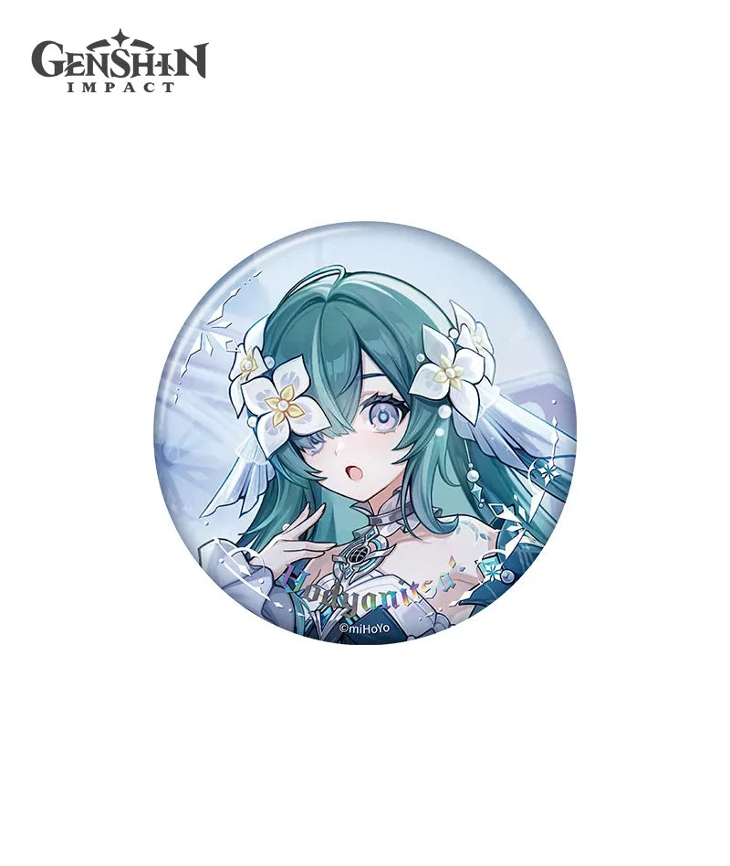 Genshin Impact Snezhnaya Everwinter Without Mercy Can Badge Keychain Preorder