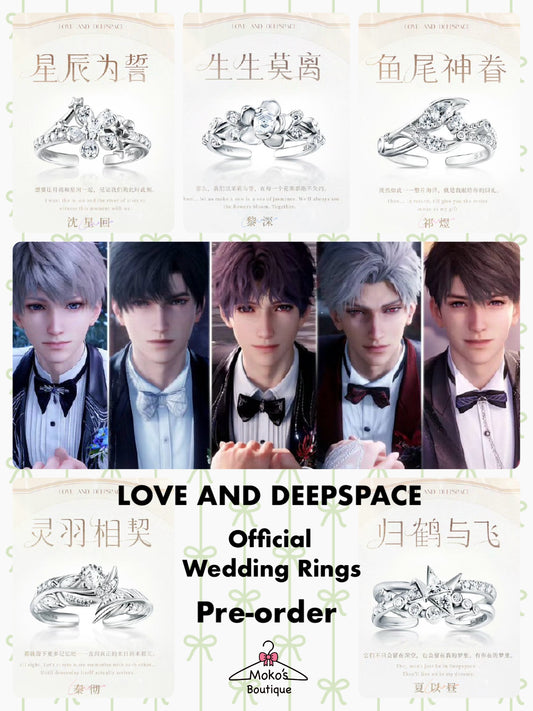 Love and Deepspace Wedding Rings Preorder