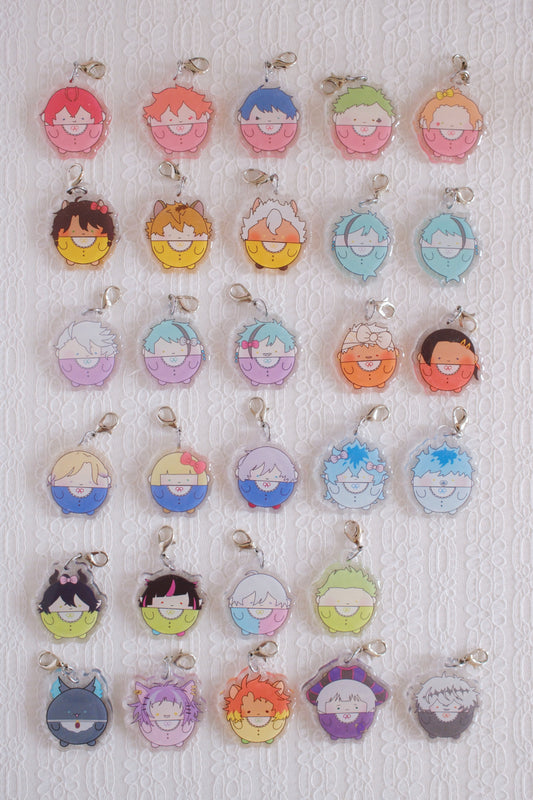 Twst Fan Art Calm Buddy Keychains