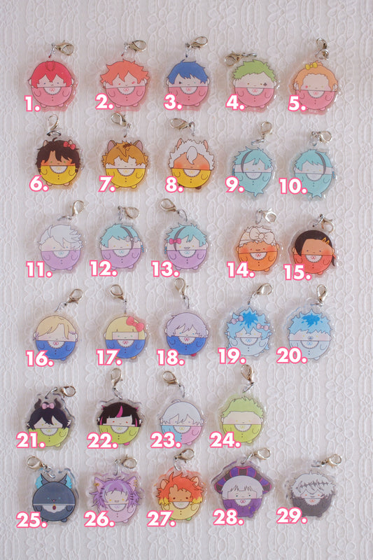 Twst Fan Art Calm Buddy Keychains