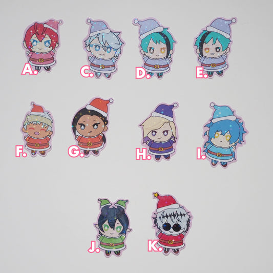 Twst Characters Fan Art Christmas Stickers