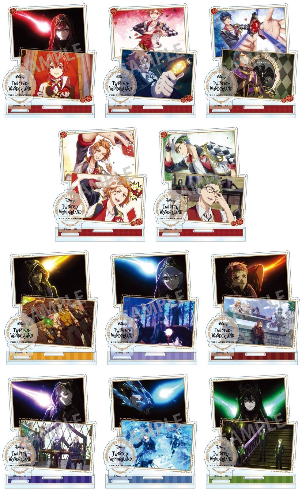 Twisted Wonderland The Animation Famous Scene Acrylic Stand Preorder