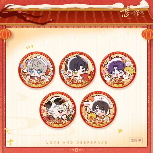 Love and Deepspace 2027 Year of Sheep Lunar New Year Can Badge Preorder