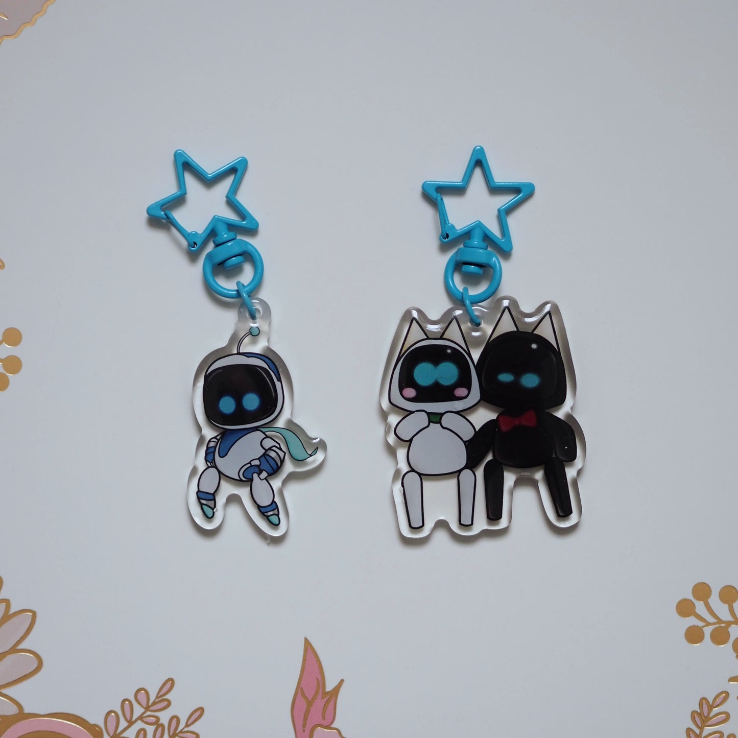 Astro Bot Fan Art Keychains