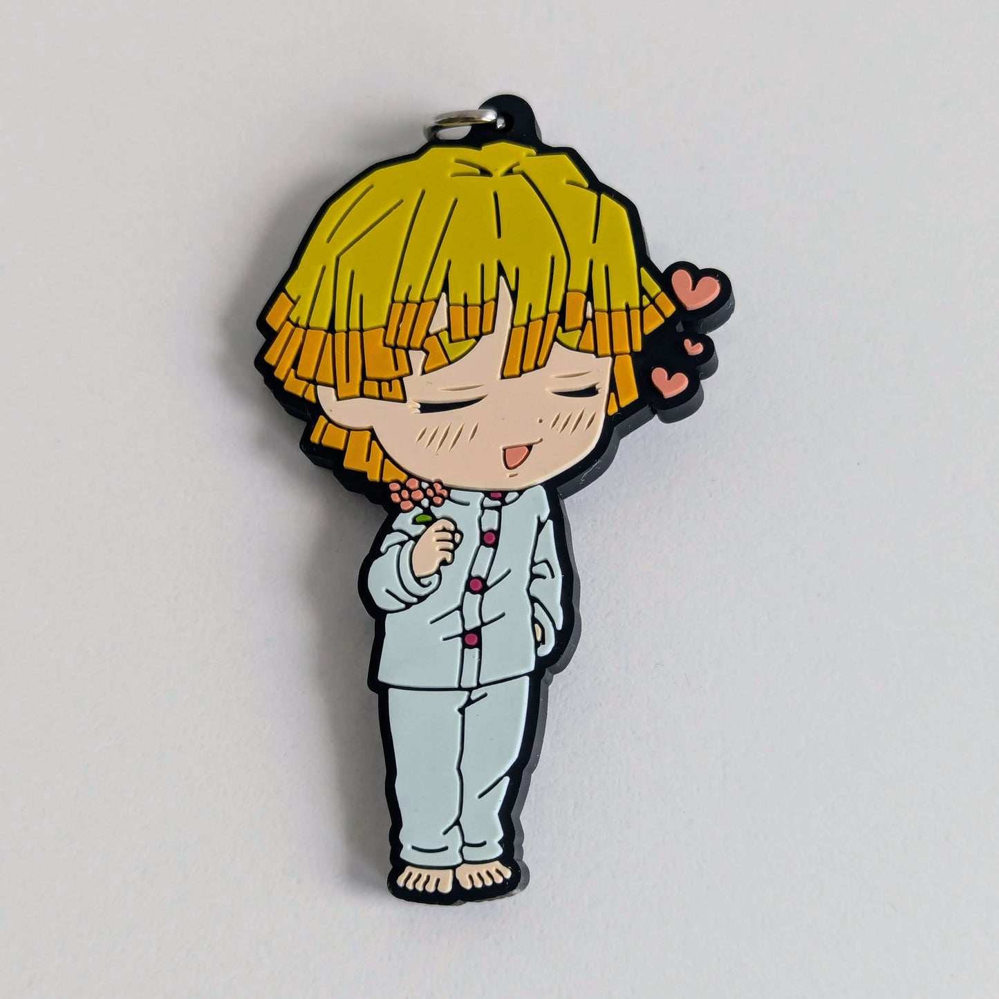 Demon Slayer Rubber Keychain Zenitsu Agatsuma