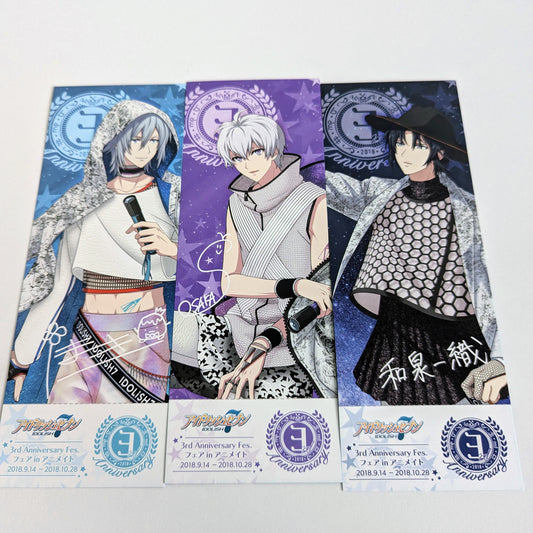 IDOLiSH7 3rd Anniversary Bookmarks Set of 3