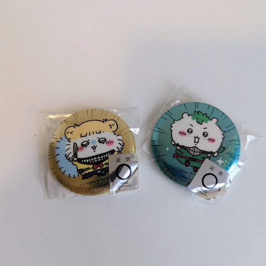 Chiikawa My Hero Academia Can Badge Button Set of 2