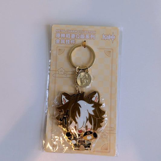 Genshin Impact Metal Charm Collection Keychain Gorou