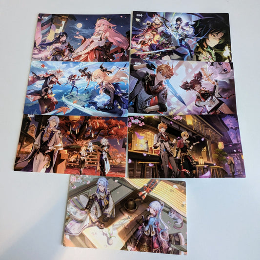 Genshin Impact Postcards Set of 7