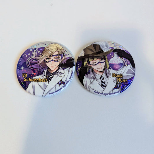 Twisted Wonderland Badge Button Set of 2 Vil Rook