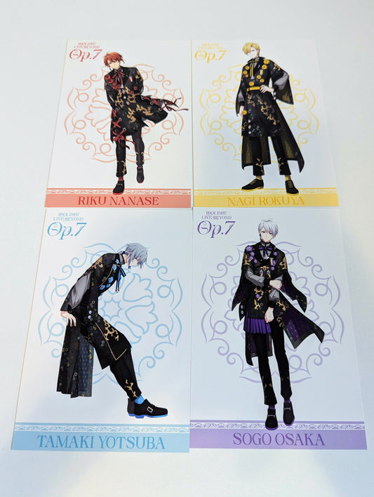 Idolish7 LIVE BEYOND "Op.7" Postcard Set of 4