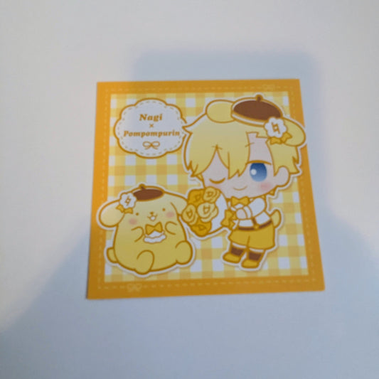 Idolish7 Sanrio Mini Card Nagi Pompompurin