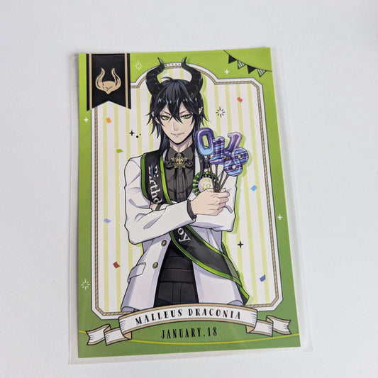 Twisted Wonderland Postcard Malleus Draconia Birthday