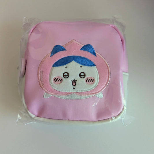 Chiikawa Hachiware Peach Square Cosmetic Bag