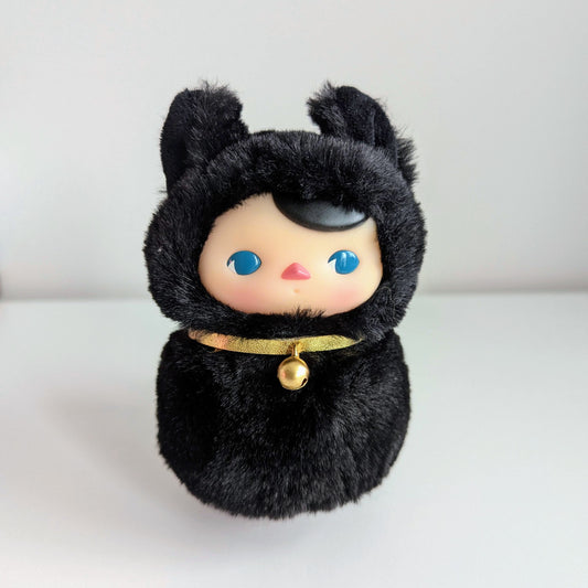 Pop Mart Pucky Roly Poly Kitty Vinyl Plush Series Black Cat