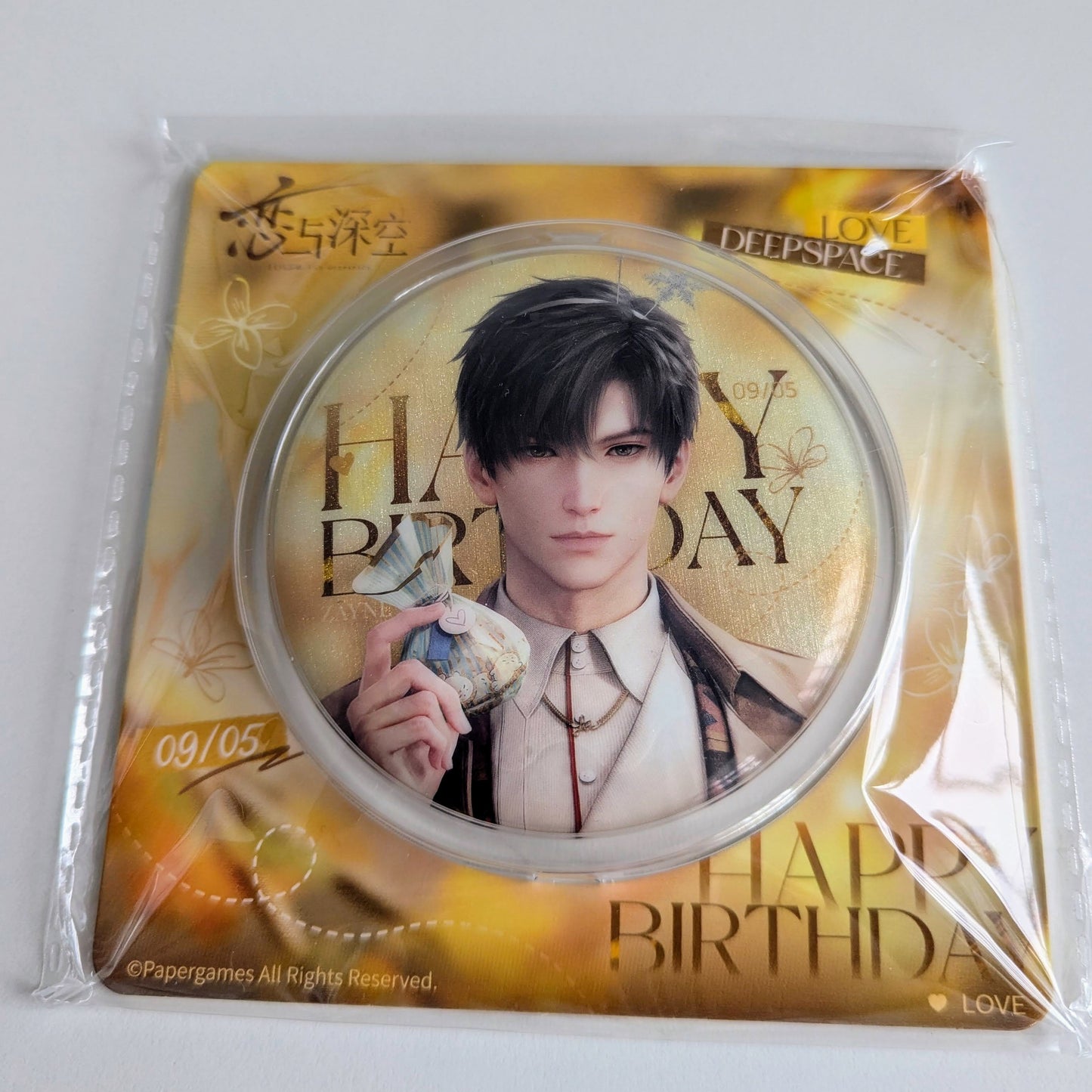 Love and Deepspace 2024 Birthday Badge Zayne