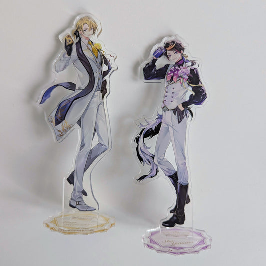 NIJISANJI EN Luxiem 1st Anniversary Standee Set of 2 Luca Shu