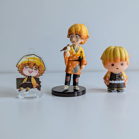 Demon Slayer Zenitsu Mini Figures Standee Set
