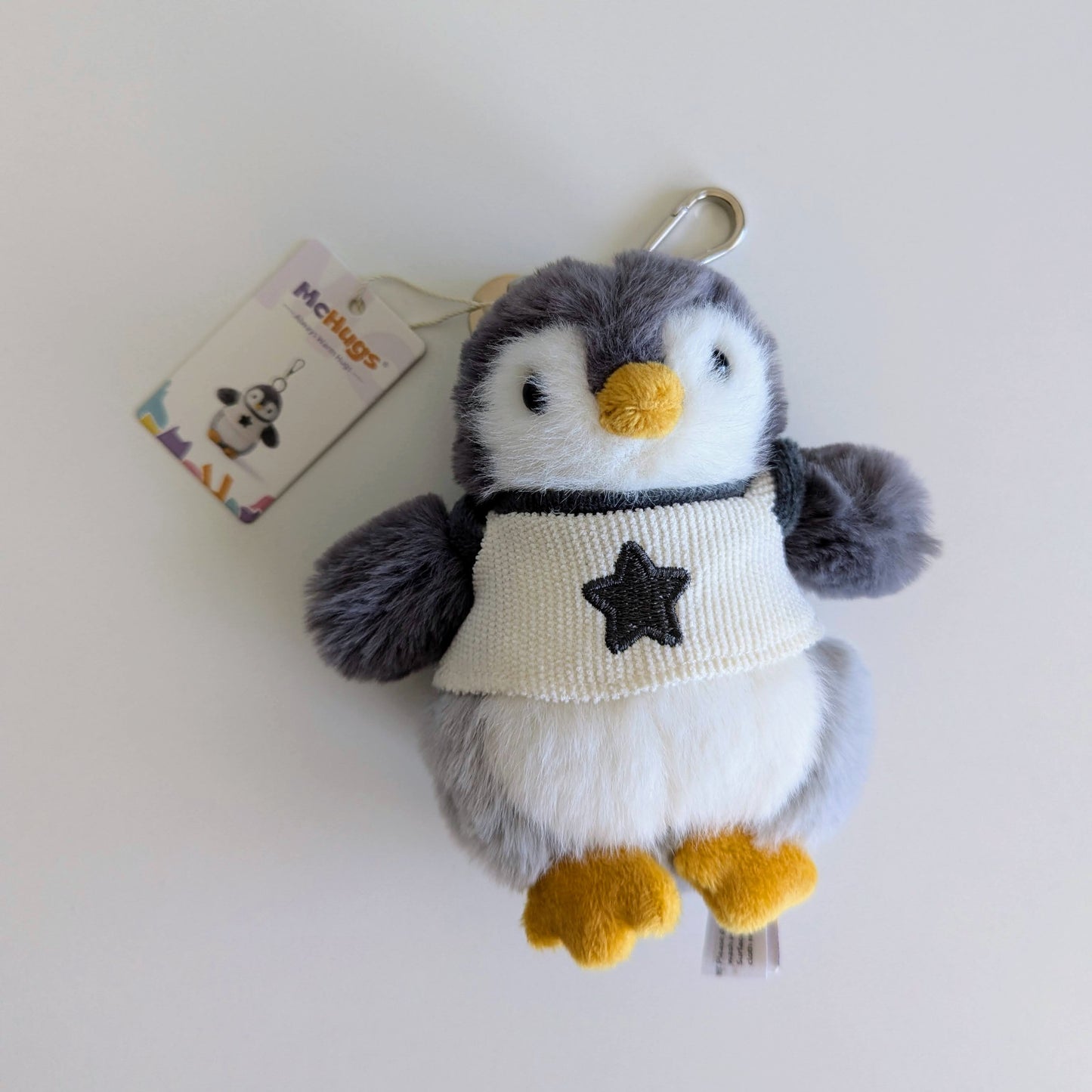 McHugs River Penguin Plush Keychain Charm
