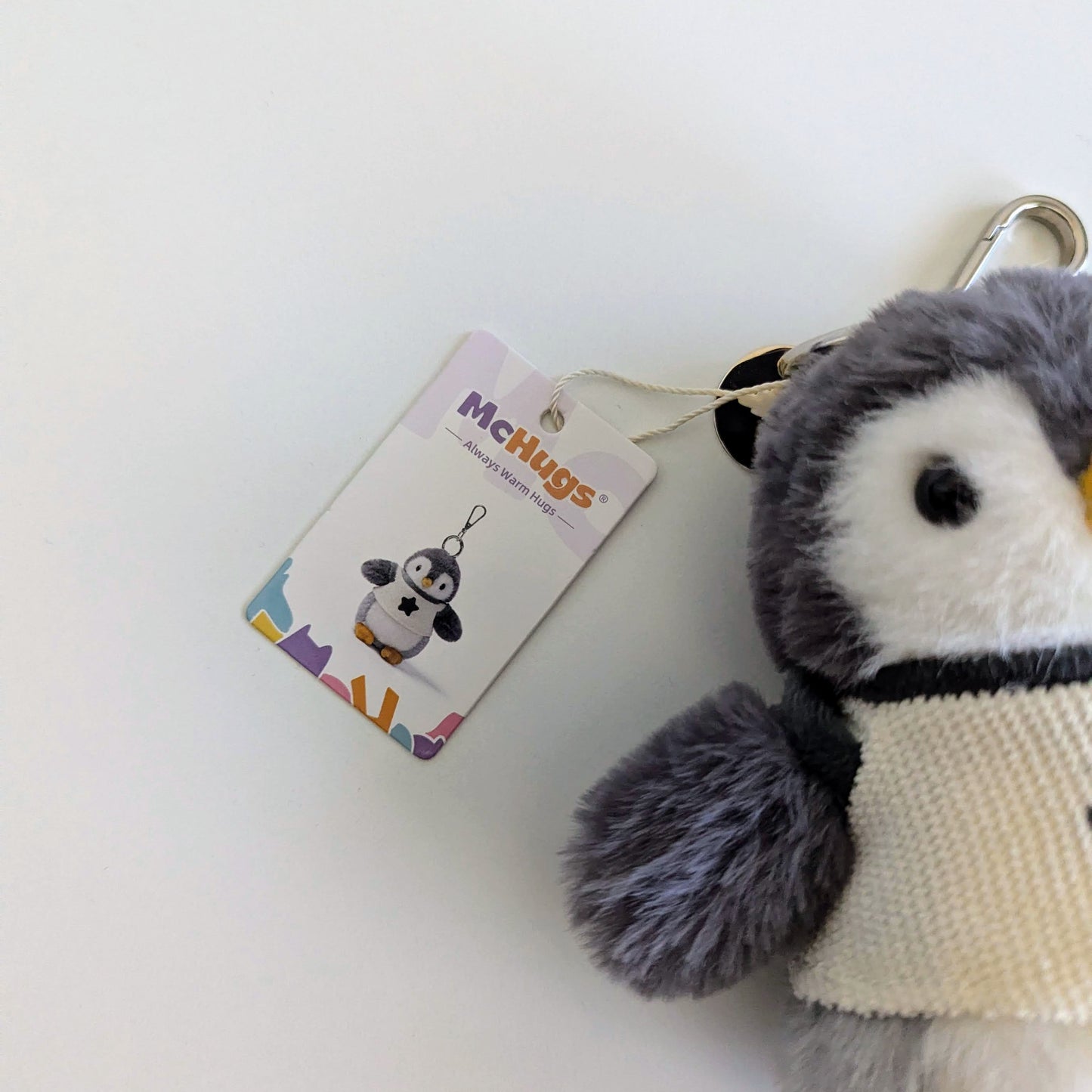 McHugs River Penguin Plush Keychain Charm