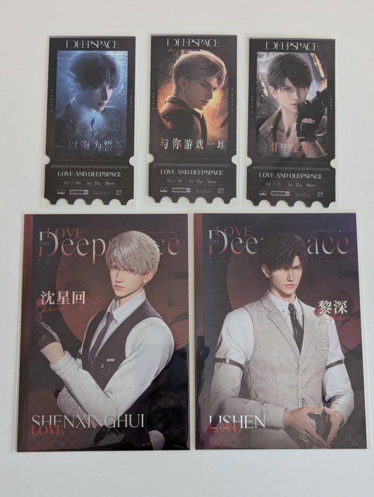Love and Deepspace Zayne Xavier Postcard Set of 5