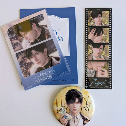 Love and Deepspace Zayne Photo Cards Can Badge Set