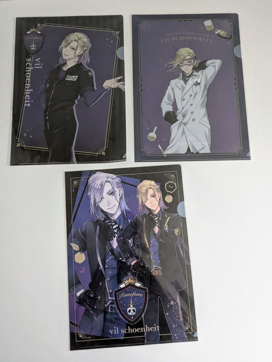 Twisted Wonderland Vil Folders Set of 3