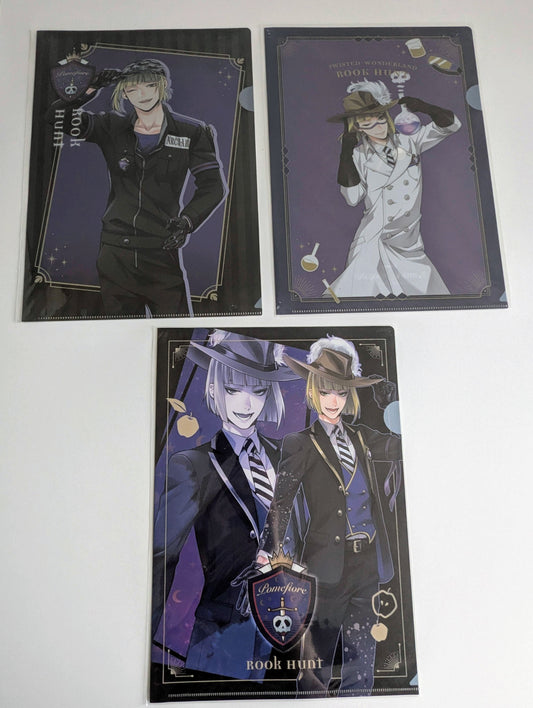 Twisted Wonderland Rook Hunt Folders Set of 3