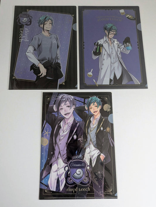 Twisted Wonderland Floyd Leech Folders Set of 3