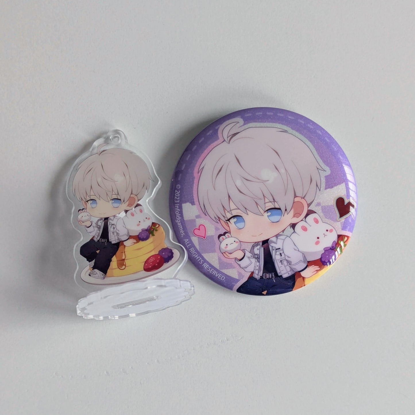 Love and Deepspace Xavier Arcylic Stand Can Badge Set of 2