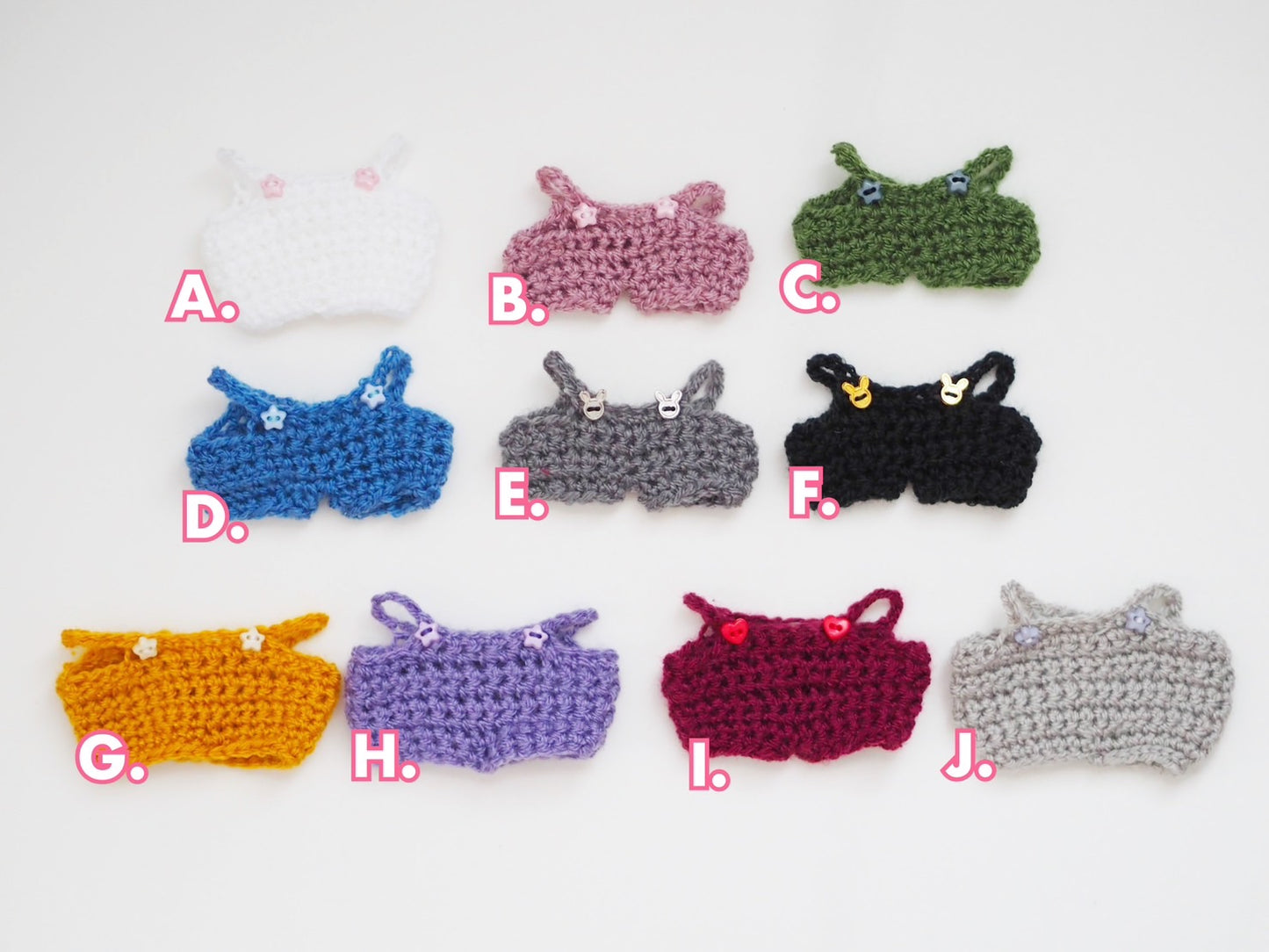 Knitted Pants for 10cm 11cm Plush Niji Puppet
