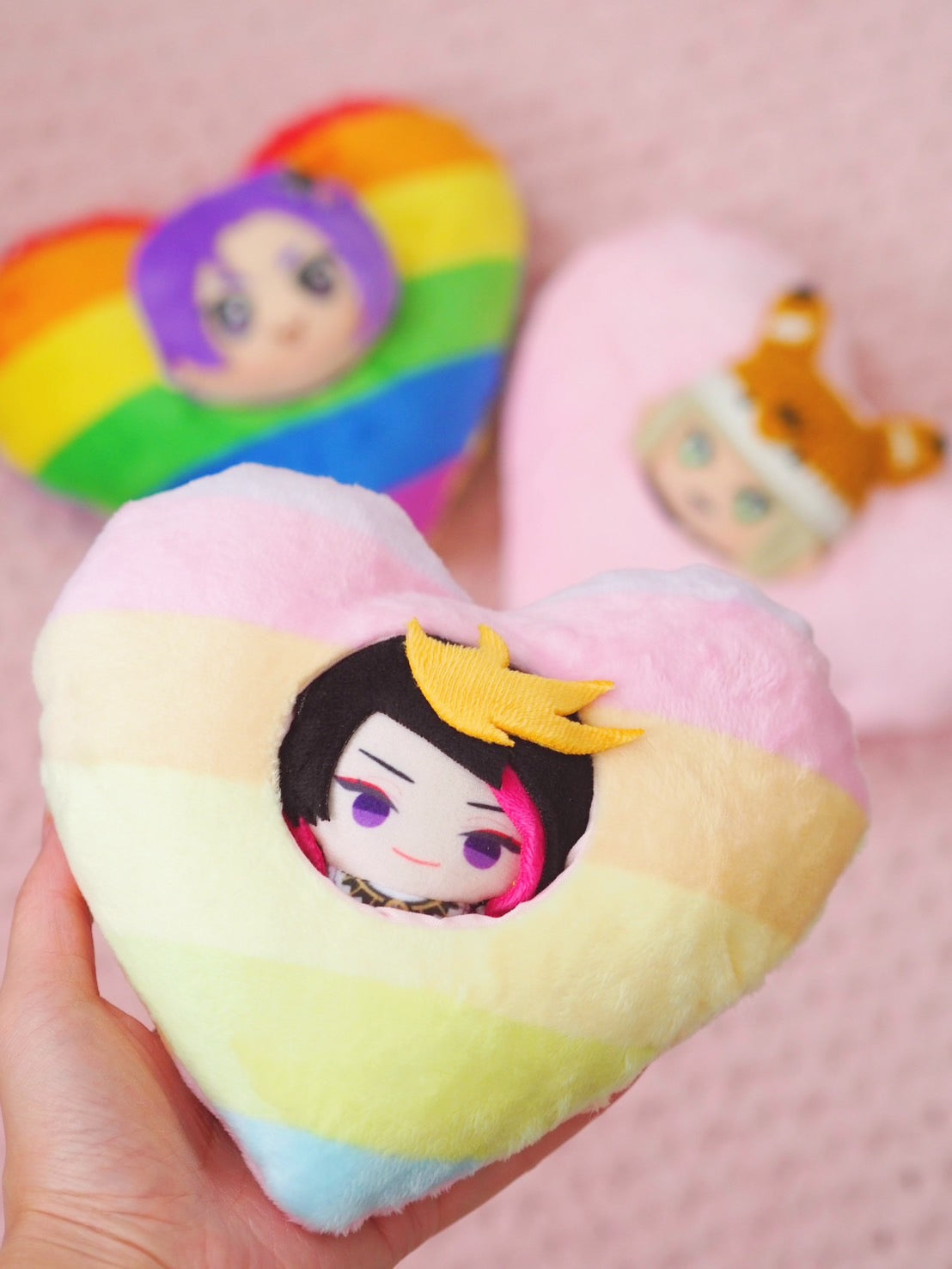 Heart Cushion Plushie Cushion for plushie and Nijipuppet